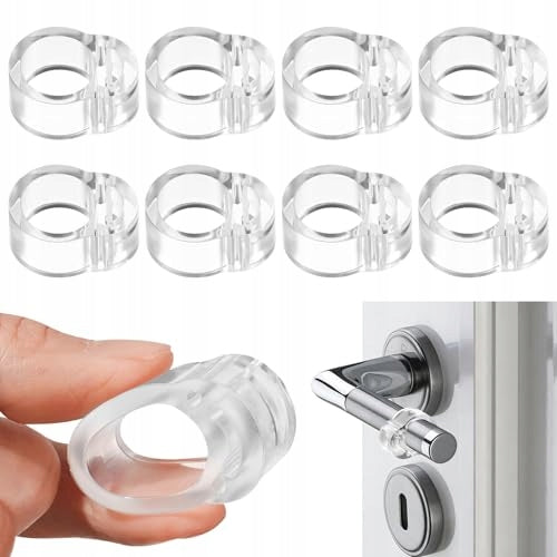 DOOR HANDLE FENDER TRANSPARENT SET OF 8 PCS DOOR WALL PROTECTION Brand no brand