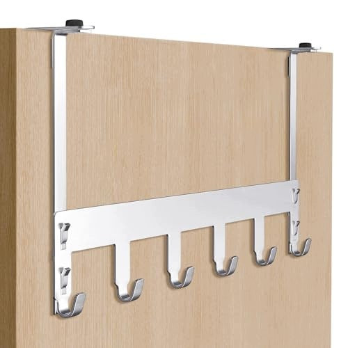 DOOR HANGER ADJUSTABLE STEEL WITHOUT DRILLING UP TO 20 KG 6 HOOKS Brand no brand