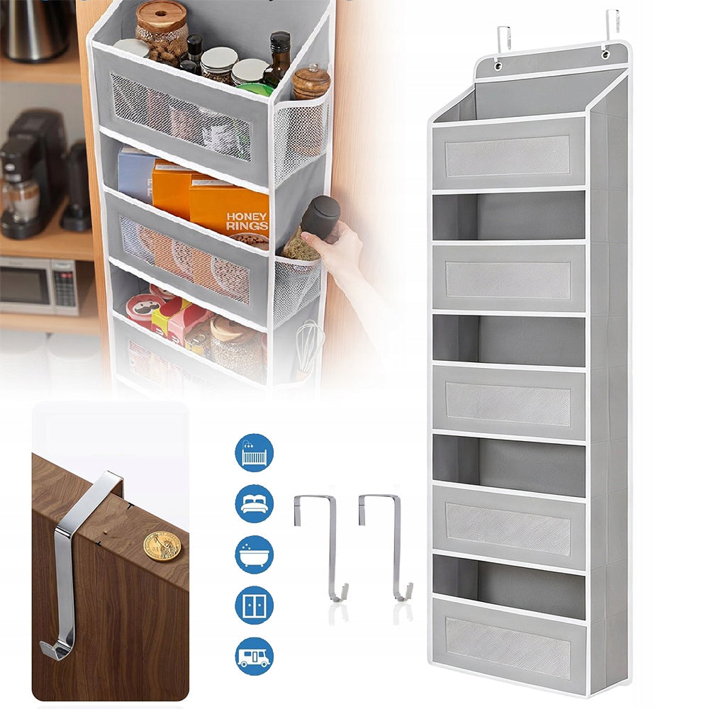 DOOR ORGANIZER, 5 SHELVES, HANGING DOOR ORGANIZER WITH 10 POCKETS