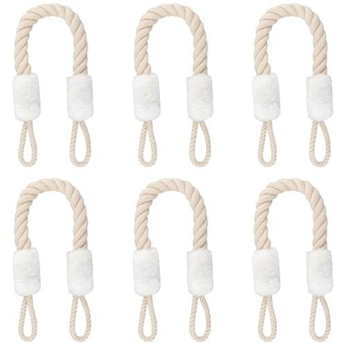 DOOR STOPPER COTTON CORD CLAMP PROTECTION 60 CM 6 PIECES Brand no brand
