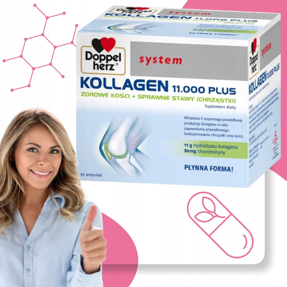 DOPPELHERZ KOLLAGEN 11000 plus Kollagen System 25 ml x 30 ampoules EAN (GTIN) 4009932513905