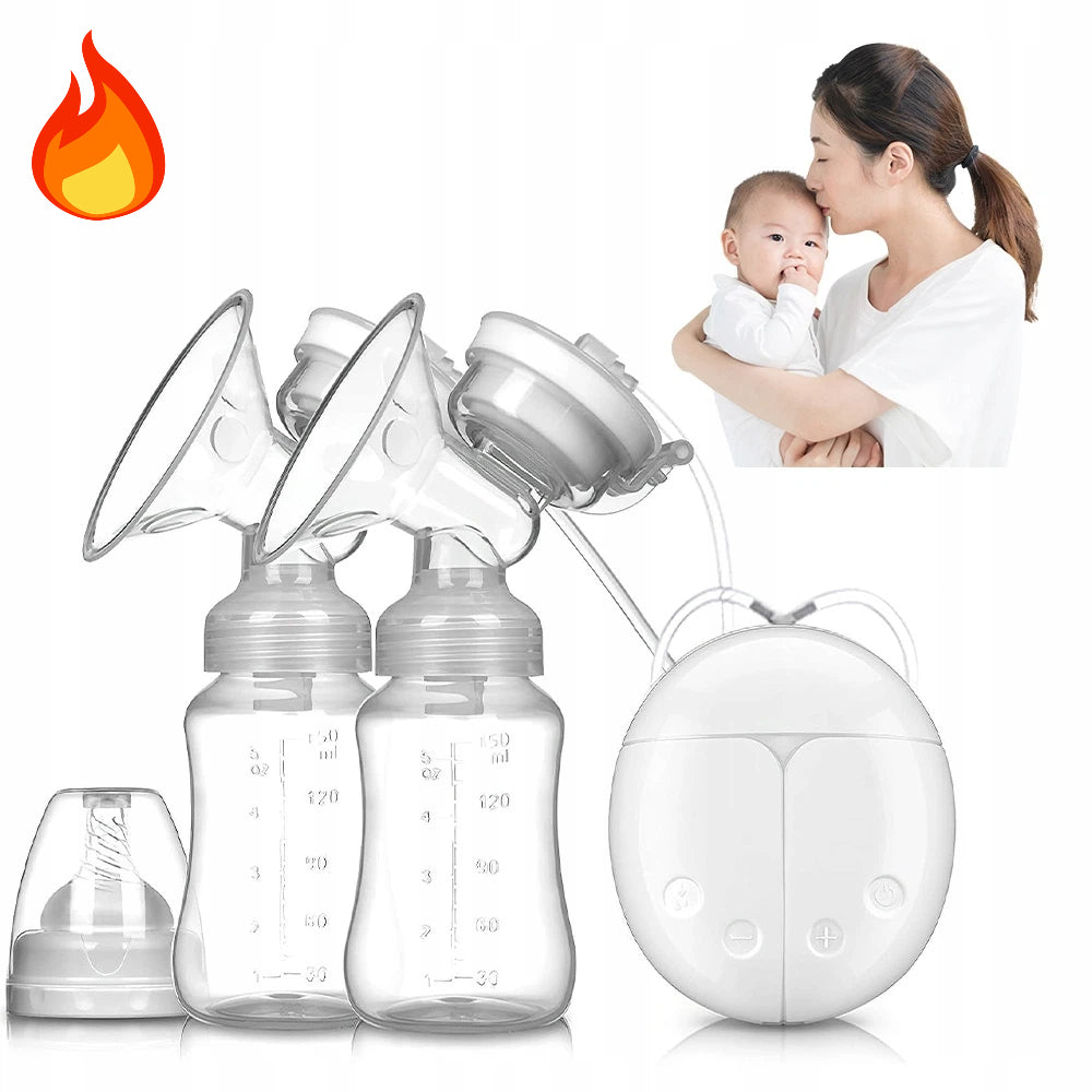 DOUBLE BREAST PUMP WIRELESS ELECTRIC BPA FREE USB MILK EXTRACTION