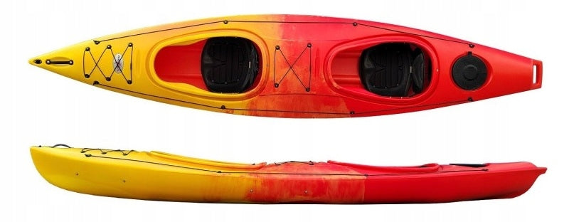 DOUBLE CANOE TOURIST FAMILY TWIN HD LAKE RIVER TWO GAPS