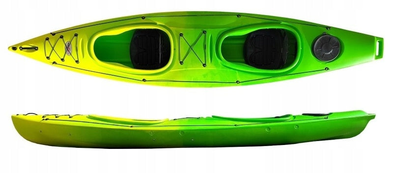 DOUBLE CANOE TOURIST FAMILY TWIN HD LAKE RIVER TWO GAPS