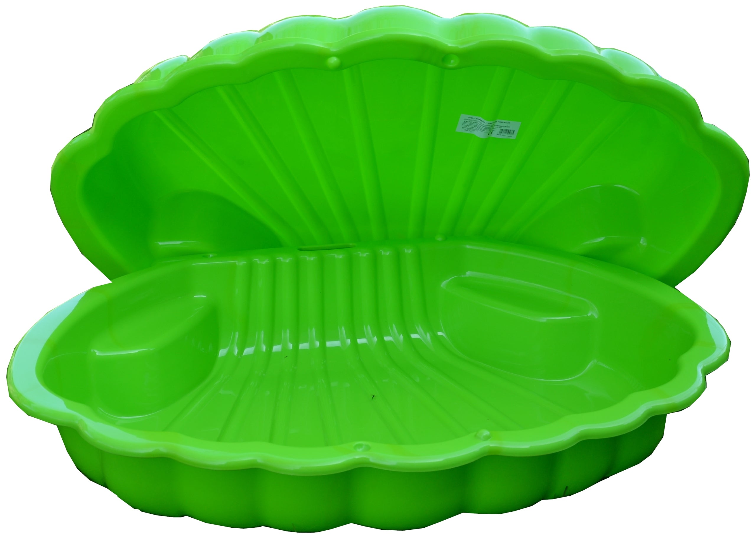 DOUBLE - CLOSED - SANDBOX SHELL GREEN Kind plastic