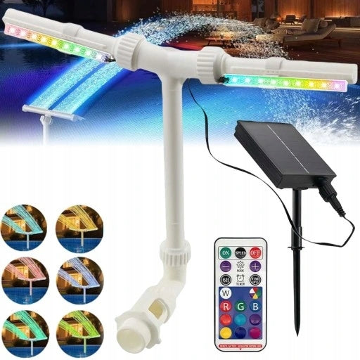 DOUBLE FOUNTAIN FOR GARDEN POOLS POOL WATER SPRAY WITH APP AND