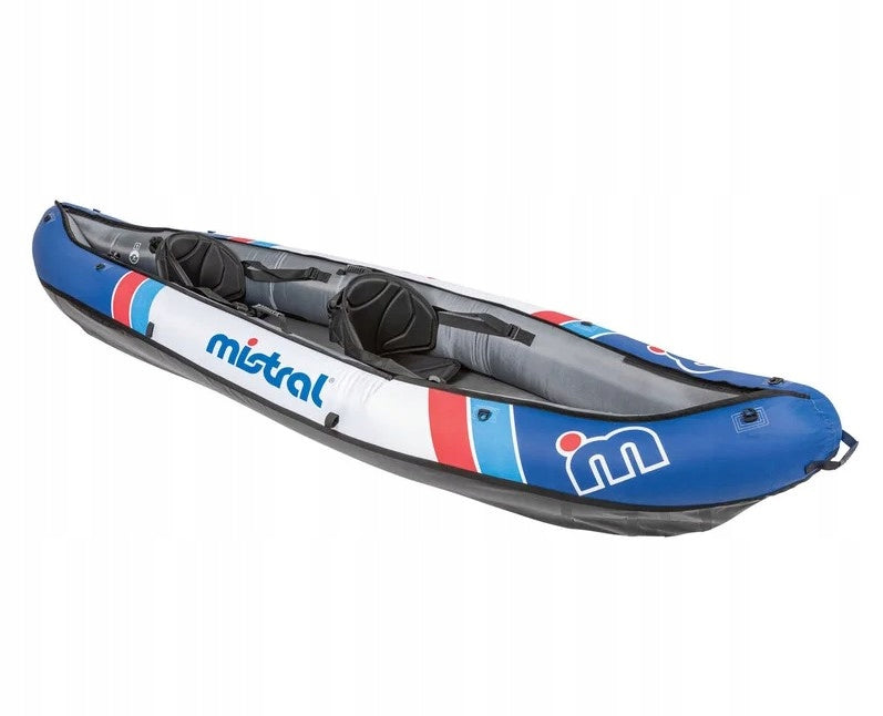 DOUBLE INFLATABLE KAYAK WITH 2 DOUBLE PADDLES LIGHTWEIGHT COMPACT STABLE Manufacturer code 385703