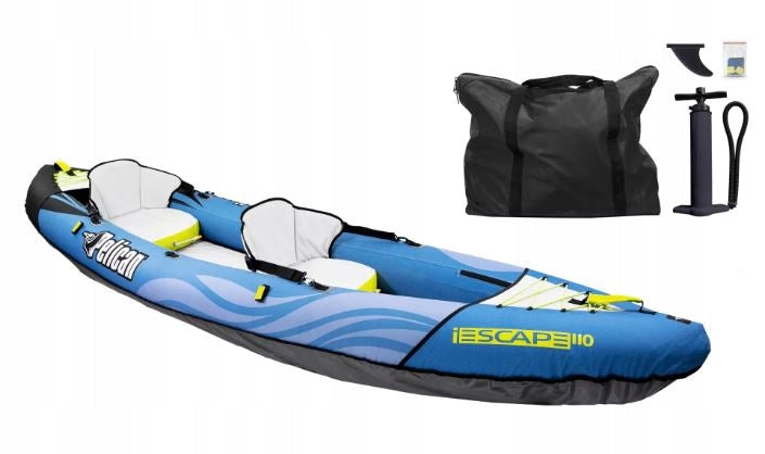 DOUBLE KAYAK PUMPED IESCAPE PELICAN LIGHT STABLE