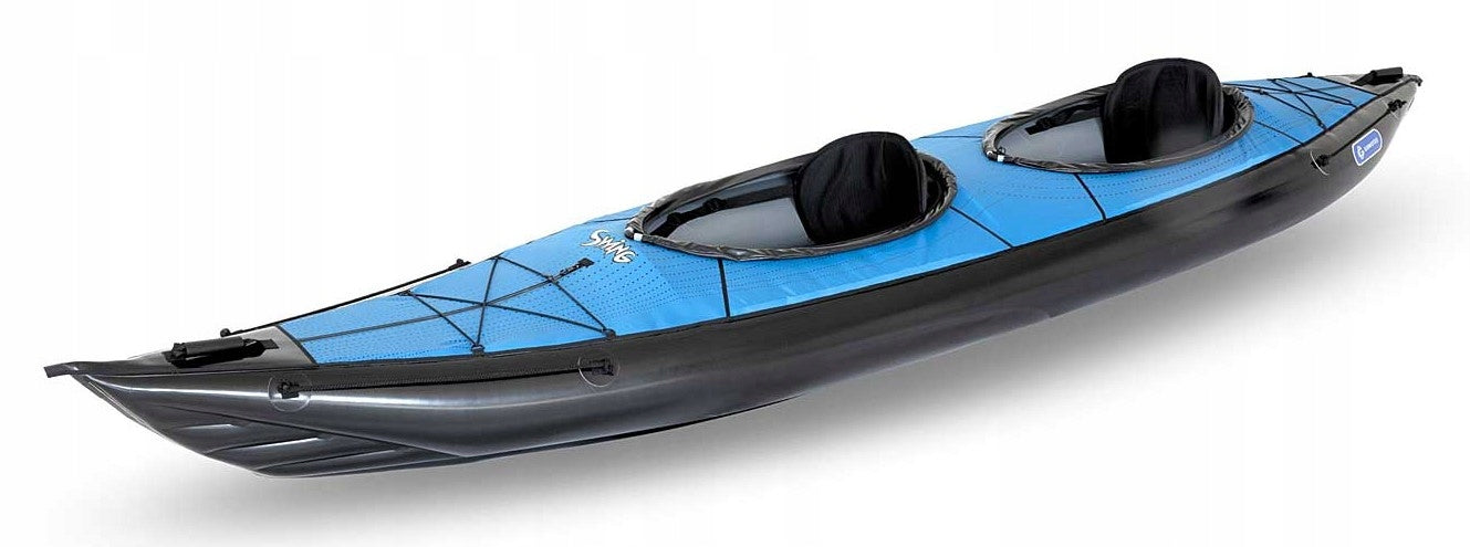 DOUBLE KAYAK PUMPED SWING 2 NEW GUMOTEX TWO WITH DECK NITRILON