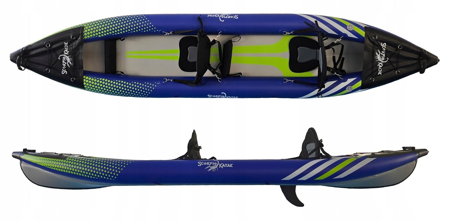 DOUBLE KAYAK PUMPED TOURIST STABLE HYBRID II SET OF TWO Manufacturer code HYBRIDIISOFTBLUELIME