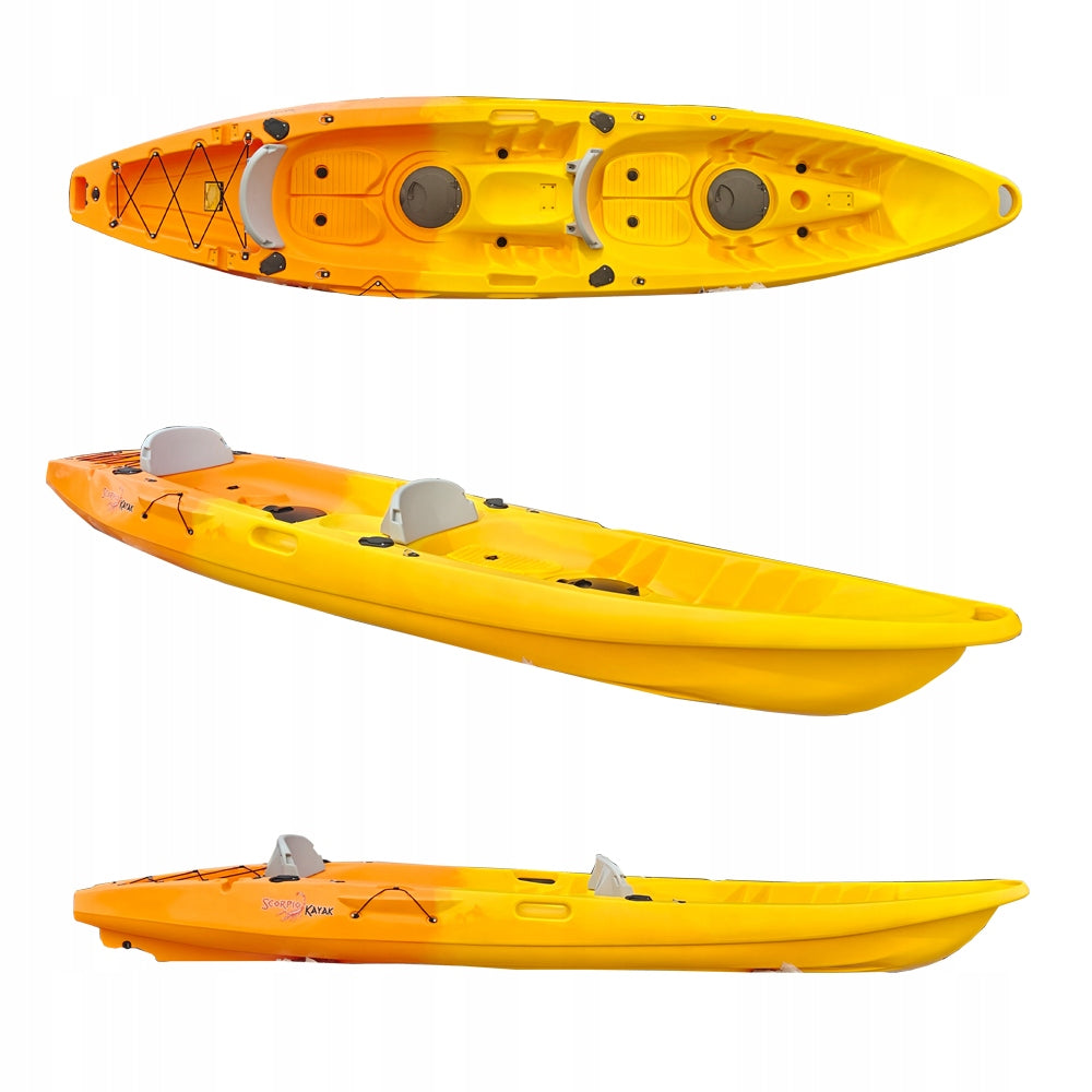 DOUBLE KAYAK SIT ON TOP SUNNY SCORPIO STABLE SOLID FAMILY TWO Brand Scorpio Kayak