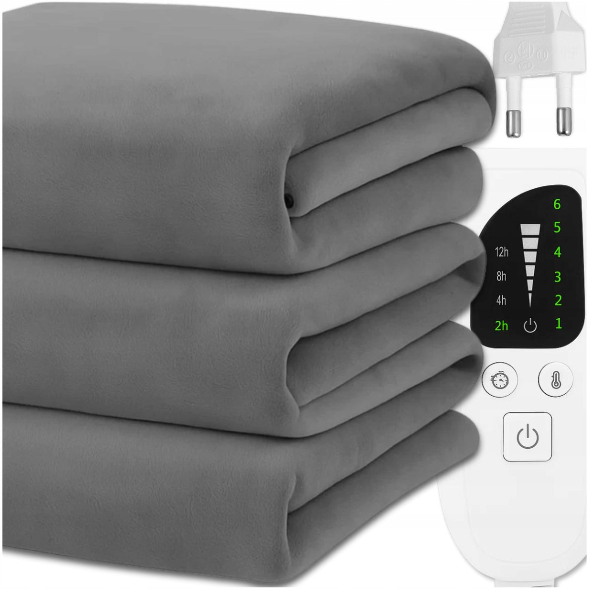 DOUBLE LARGE ELECTRIC BLANKET 180X160 HEATED TIMER MAT + REMOTE CONTROL Packaging status original