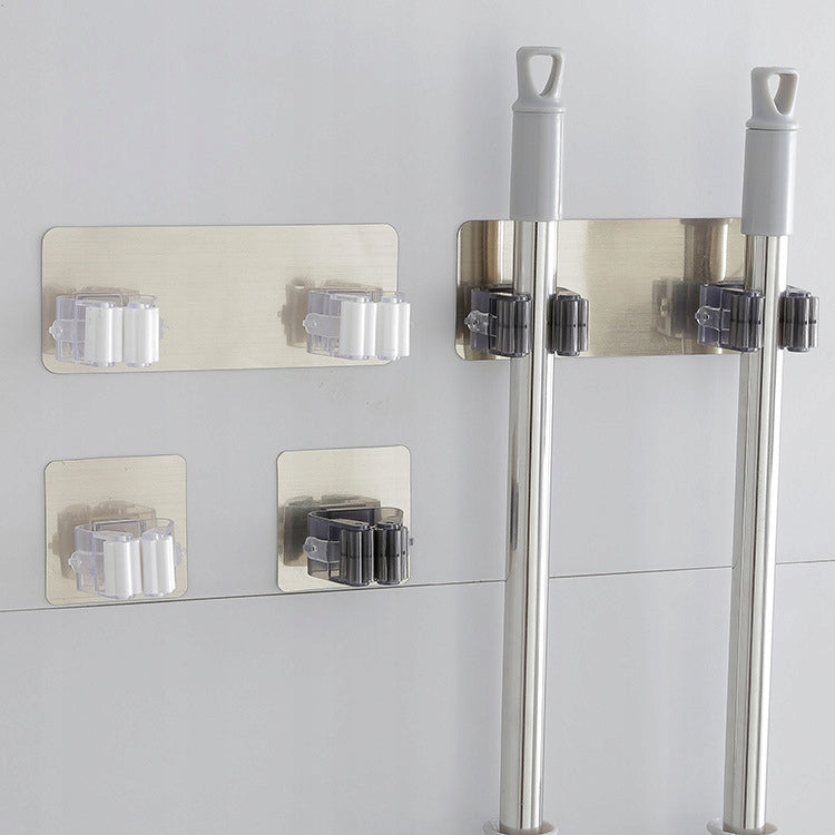 DOUBLE MOP BRUSH HOLDER MOP STICK HANGER DUO NON-INVASIVE Length 8 cm