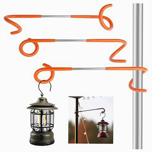 DOUBLE S HOOK FOR CAMPING LANTERN STAINLESS STEEL FOR TOURISTS