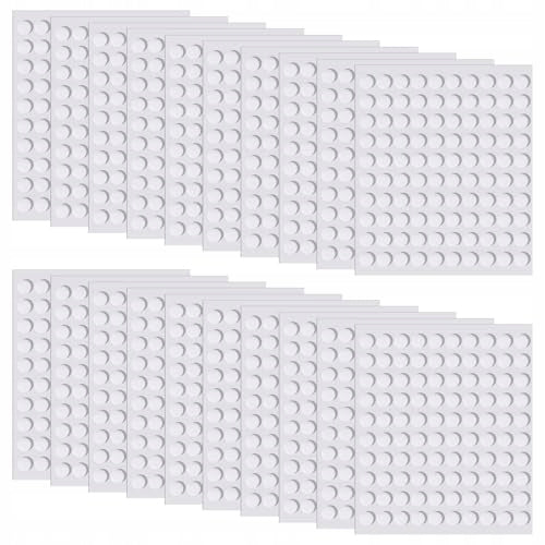 DOUBLE SIDED ADHESIVE DOTS 6MM WHITE 2000PCS FOR DIY PHOTOS leather Brand no brand