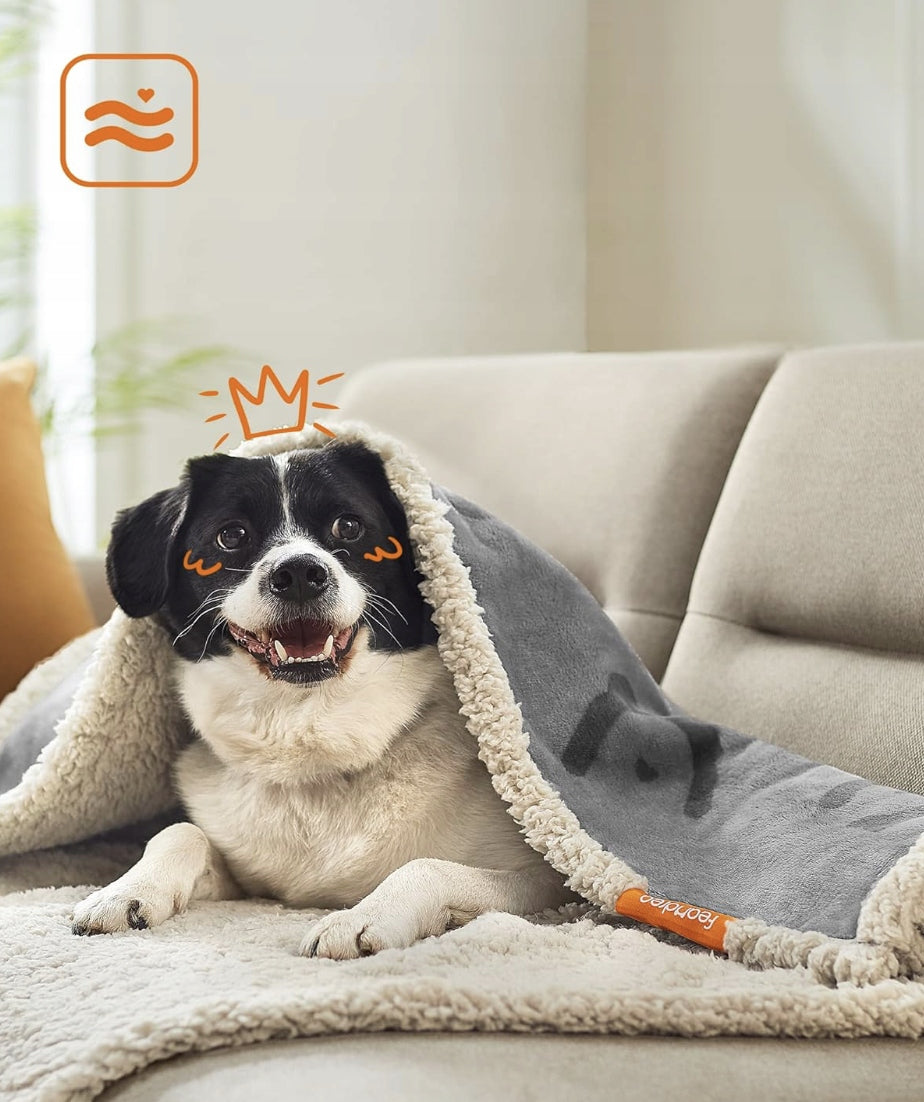 DOUBLE-SIDED DOG BLANKET 152x127 CM – WATERPROOF SOFT VARIOUS SIZES XL Model Koc dla psa wodoodporny