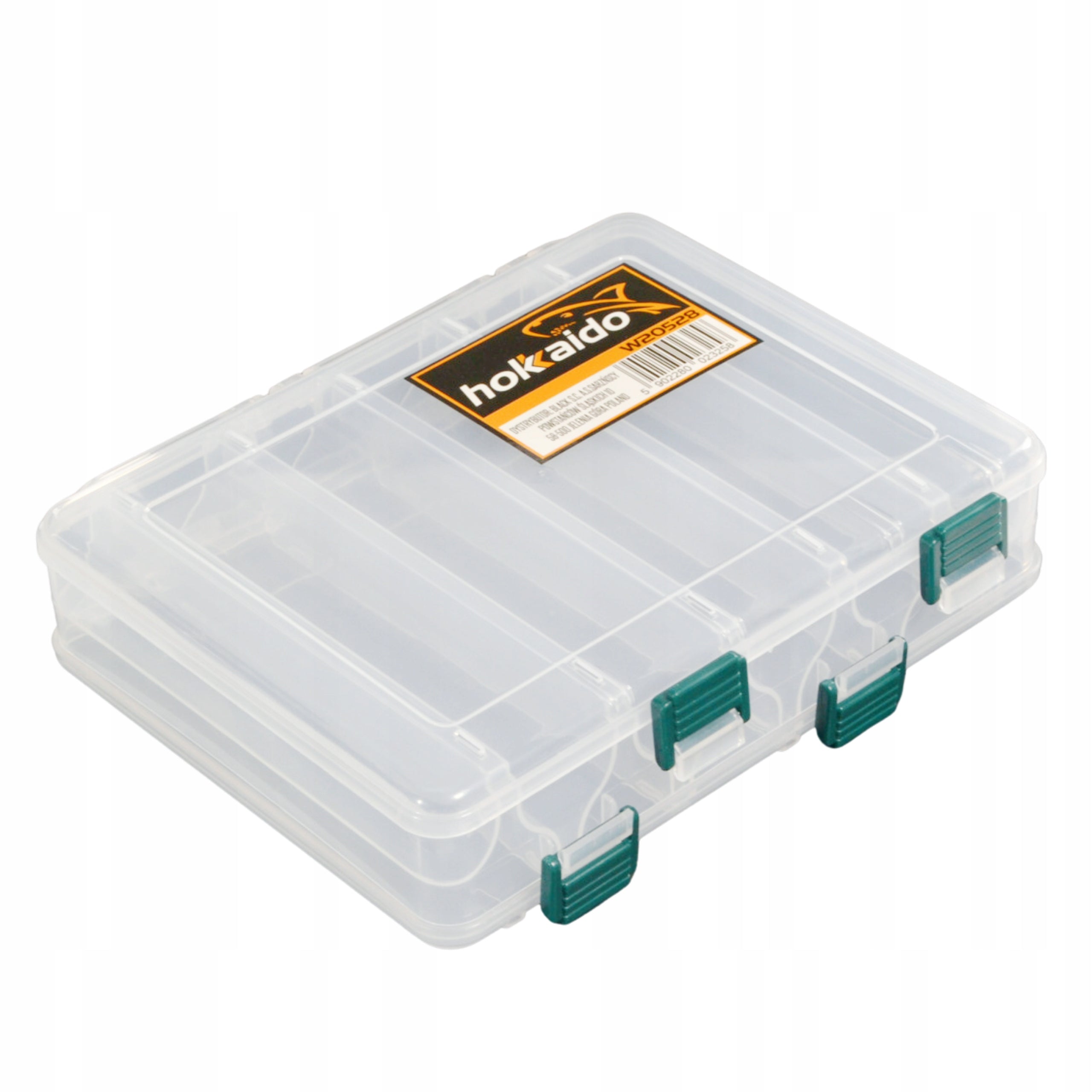 DOUBLE-SIDED FISHING BOX FOR LURES PIKERS WOBBLERS SPINNERS 20x17x5CM Packaging status original