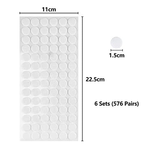 DOUBLE SIDED VELCRO ADHESIVE TAPE FOR CRAFTS 576 PAIRS Manufacturer code Bez marki