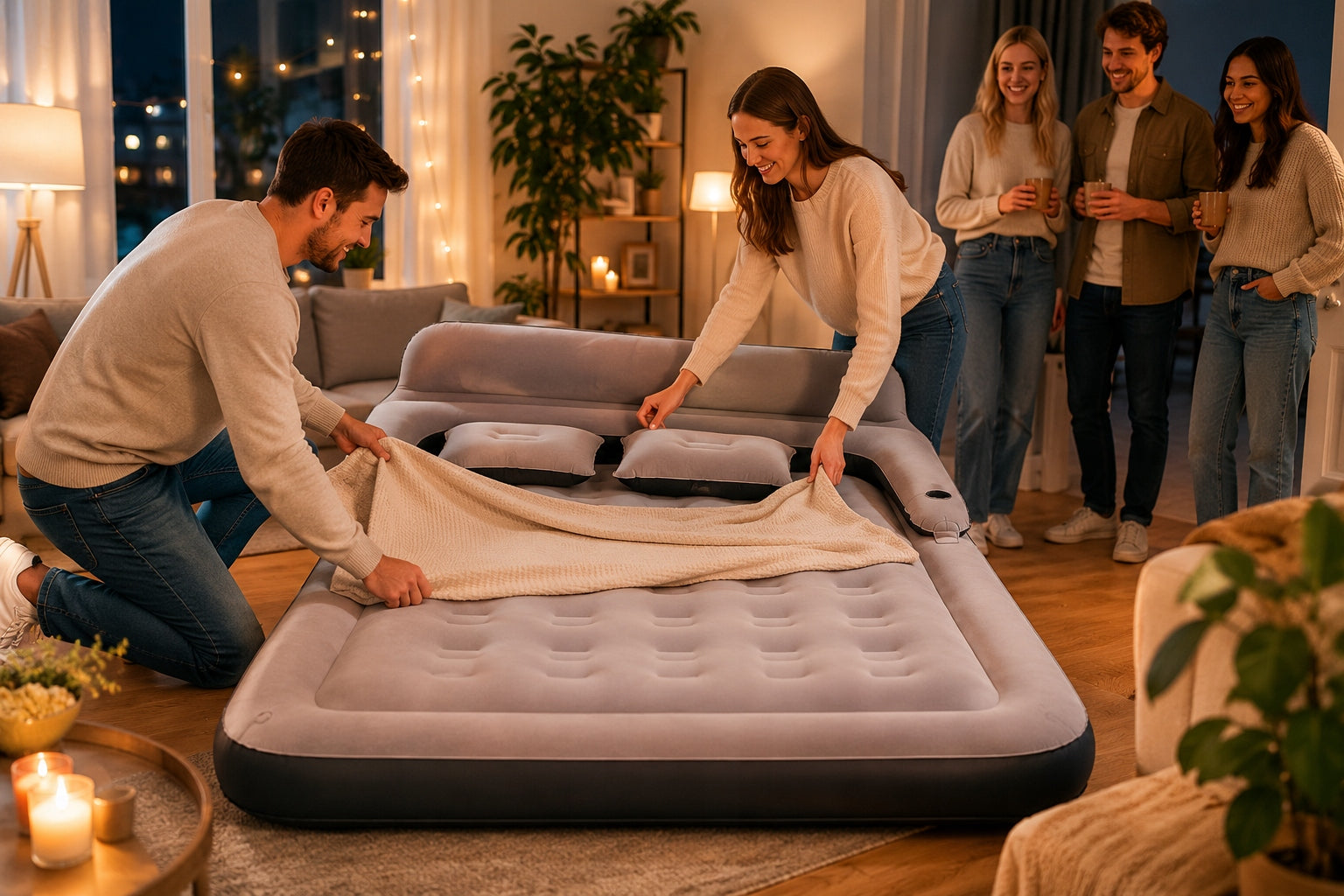 DOUBLE TOURIST MATTRESS XXL WITH HEADREST FOR CAMPING UNDER THE TENT Manufacturer code MATERAC XXL