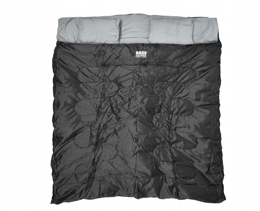 DOUBLE TOURIST SLEEPING BAG 220X150CM WINDPROOF BASS POLAND Manufacturer code BH41996