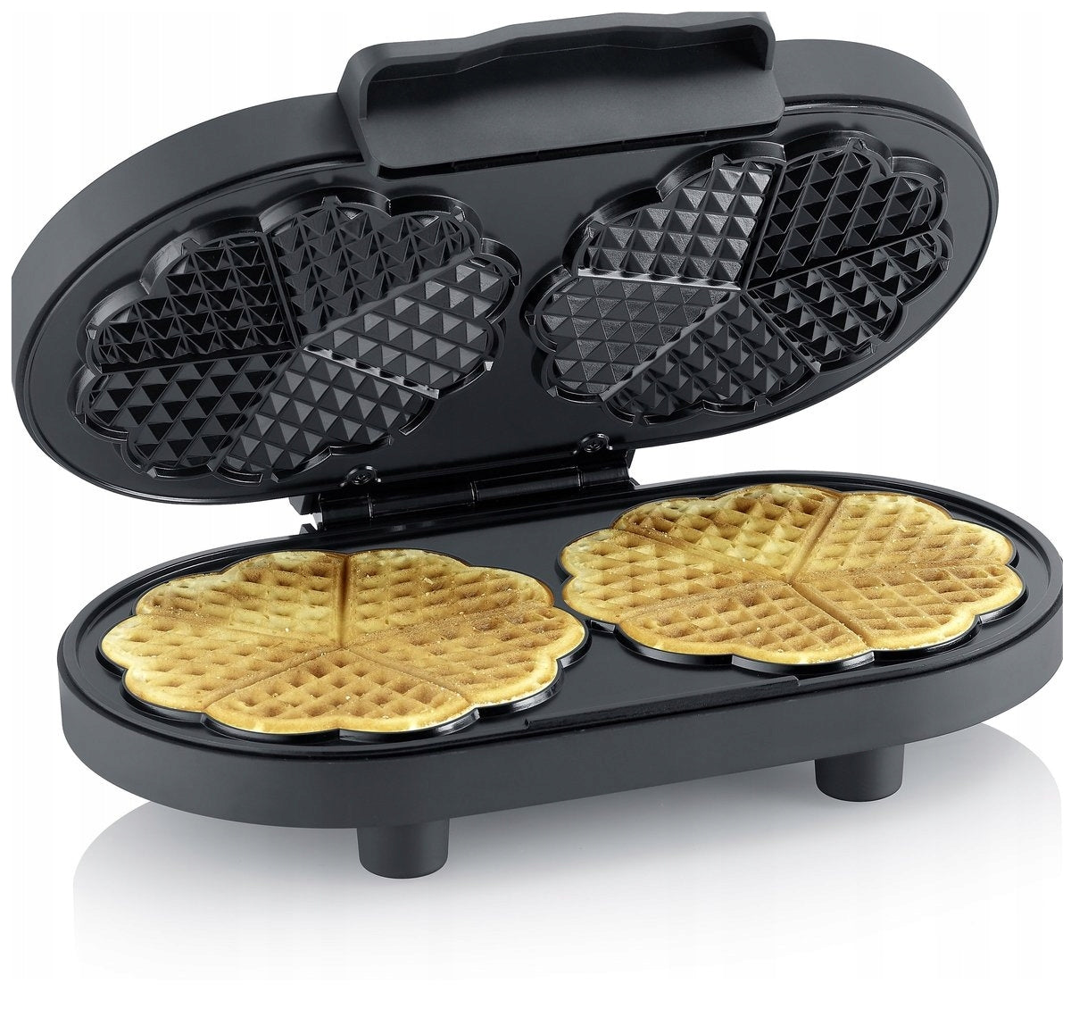 DOUBLE WAFFLE IRON 1200W ANTI-COATING ADJUSTMENT PFAS FREE SEVERIN WA2118