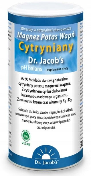 DR. JACOBS Magnesium Potassium Calcium Citrate 300 g Expiration date not specified