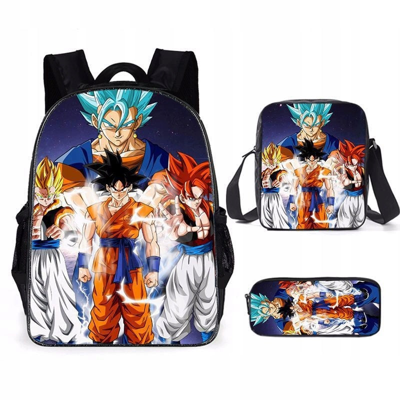 DRAGON BALL SCHOOL SET BACKPACK A4 PENCIL CASE BAG high quality Manufacturer code rftu6ujfrthtyj