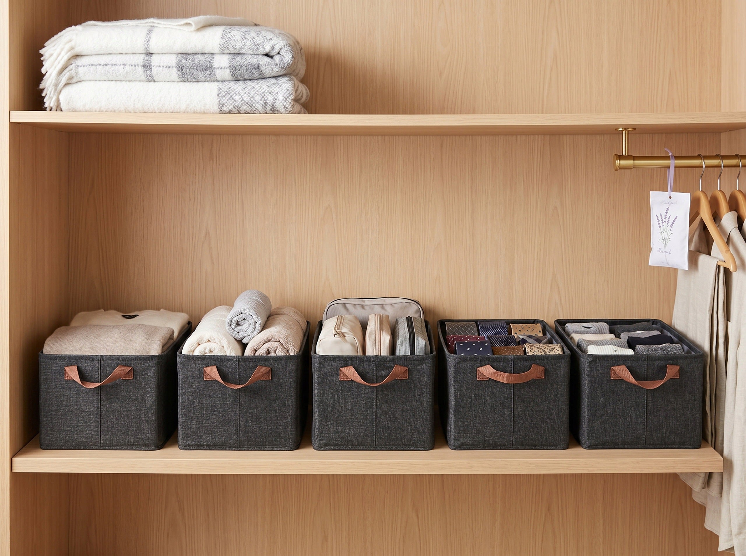 DRAWER CABINET ORGANIZER BOX CONTAINER LARGE XXL SET OF 5 Packaging status original