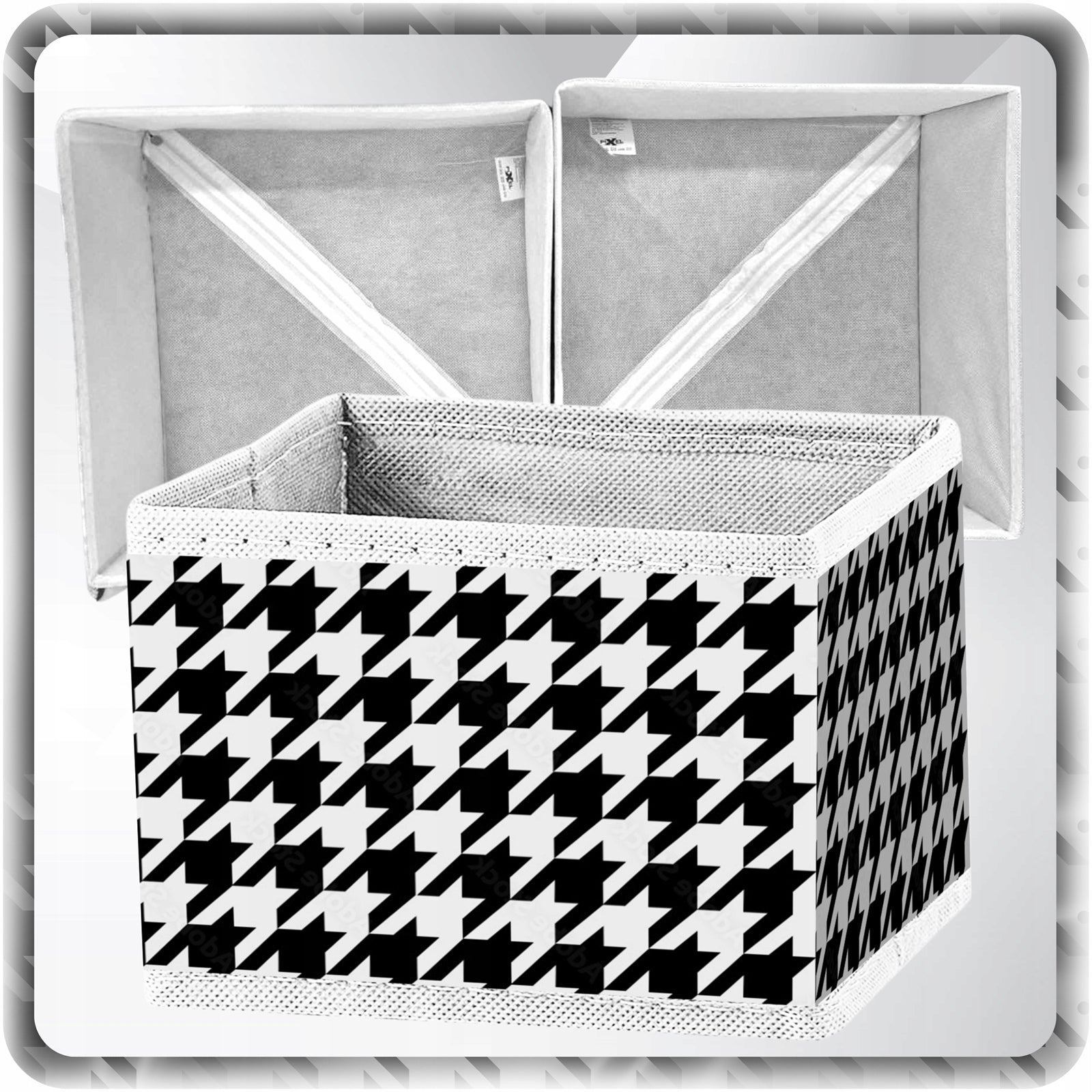 DRAWER CABINET ORGANIZERS 6PCS FOLDING UNDERWEAR CONTAINERS SOCKS Name wzór pepitki pepitka na skarpety biustonosze staniki krawaty bielizne ubrania koszule