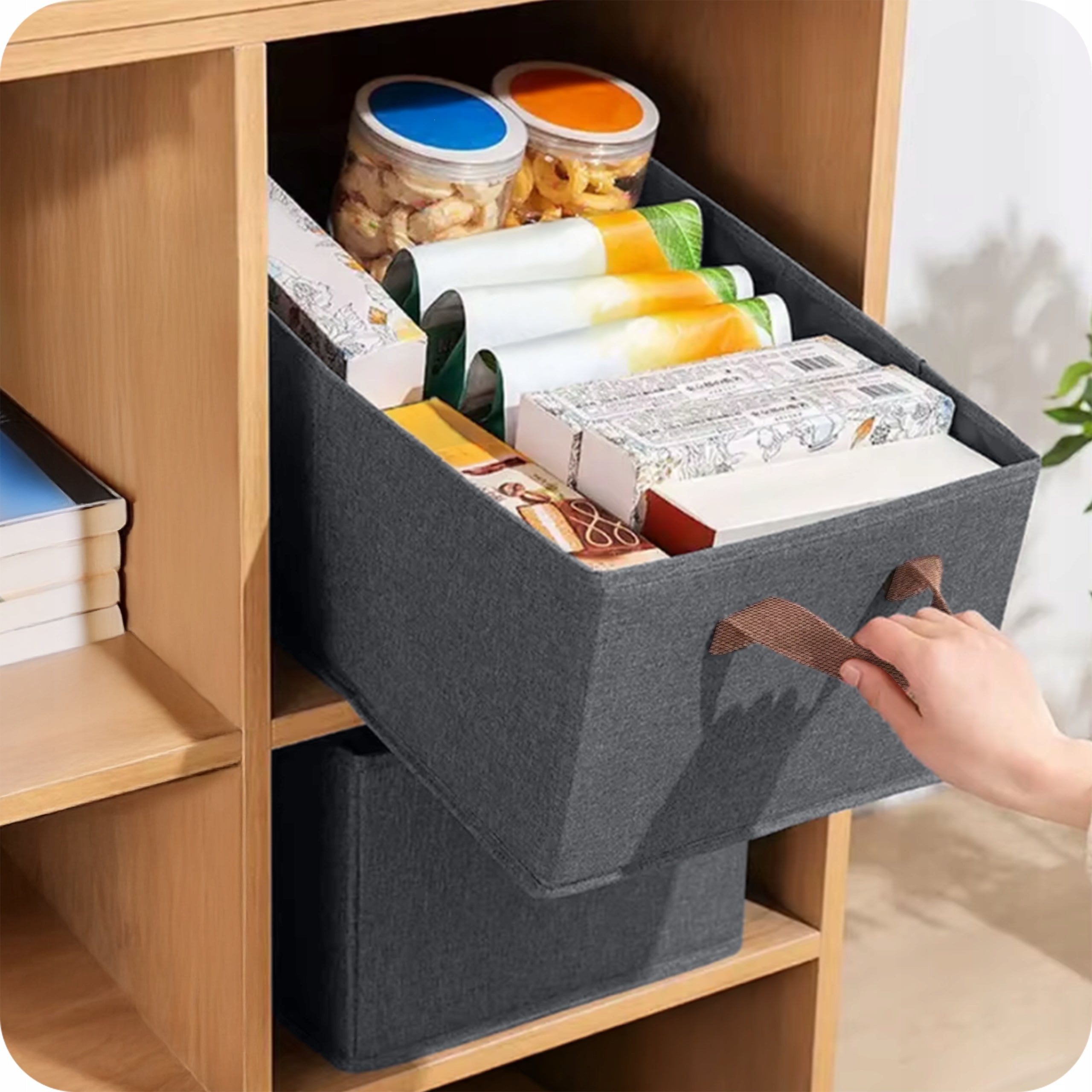 DRAWER CLOSET ORGANIZER LARGE WITH CLOTHES RACK FOLDING CONTAINER Number of pieces 4 pcs