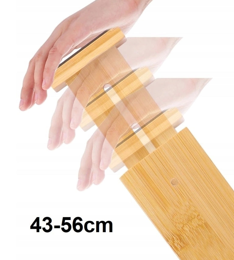 DRAWER DIVIDERS ORGANIZERS 4 PIECES BAMBOO COMPARTMENTS SEPARATORS Number of pieces 4 pcs