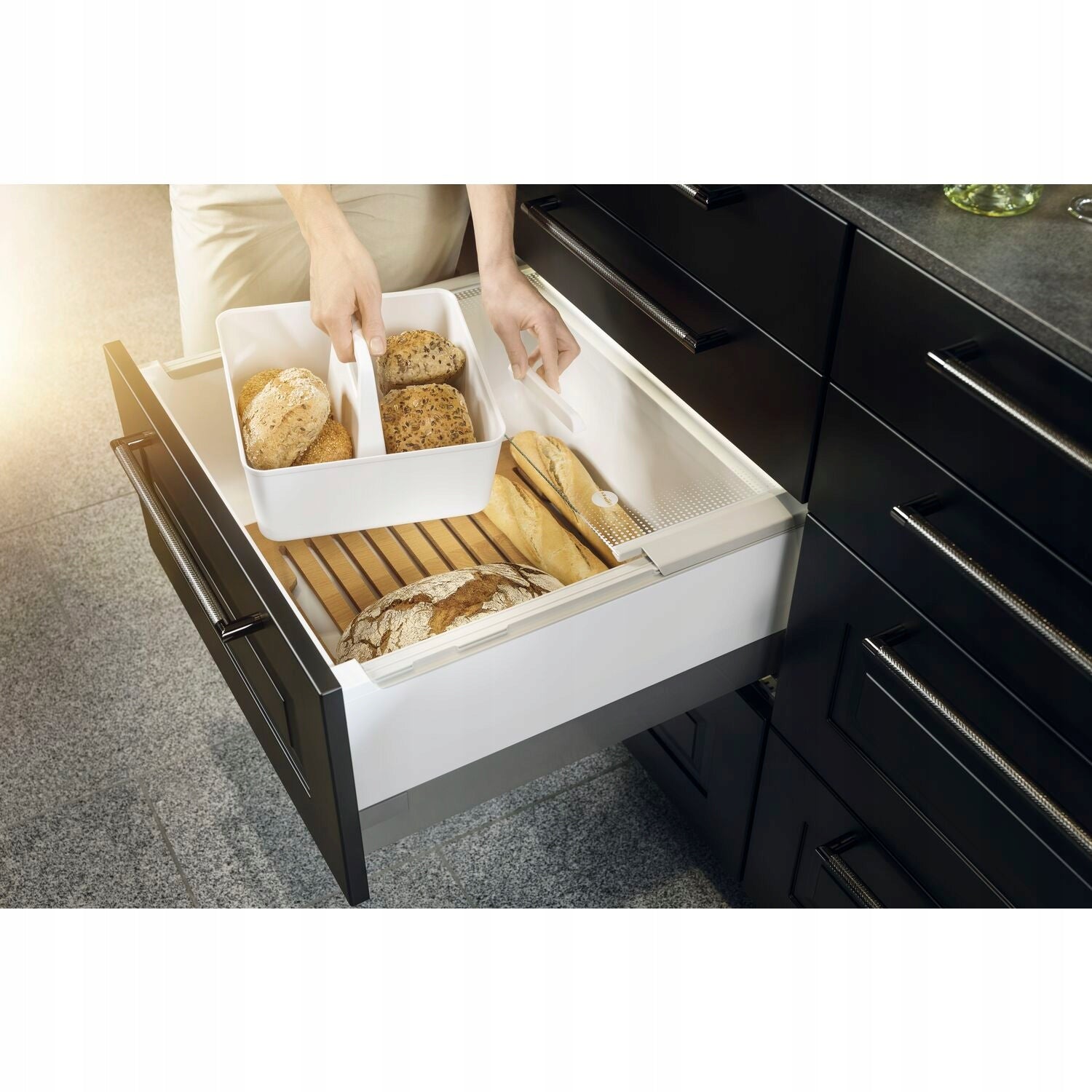 DRAWER HAILO FOR GROCERIES PANTRY BOX 600 MM WHITE Brand Hailo