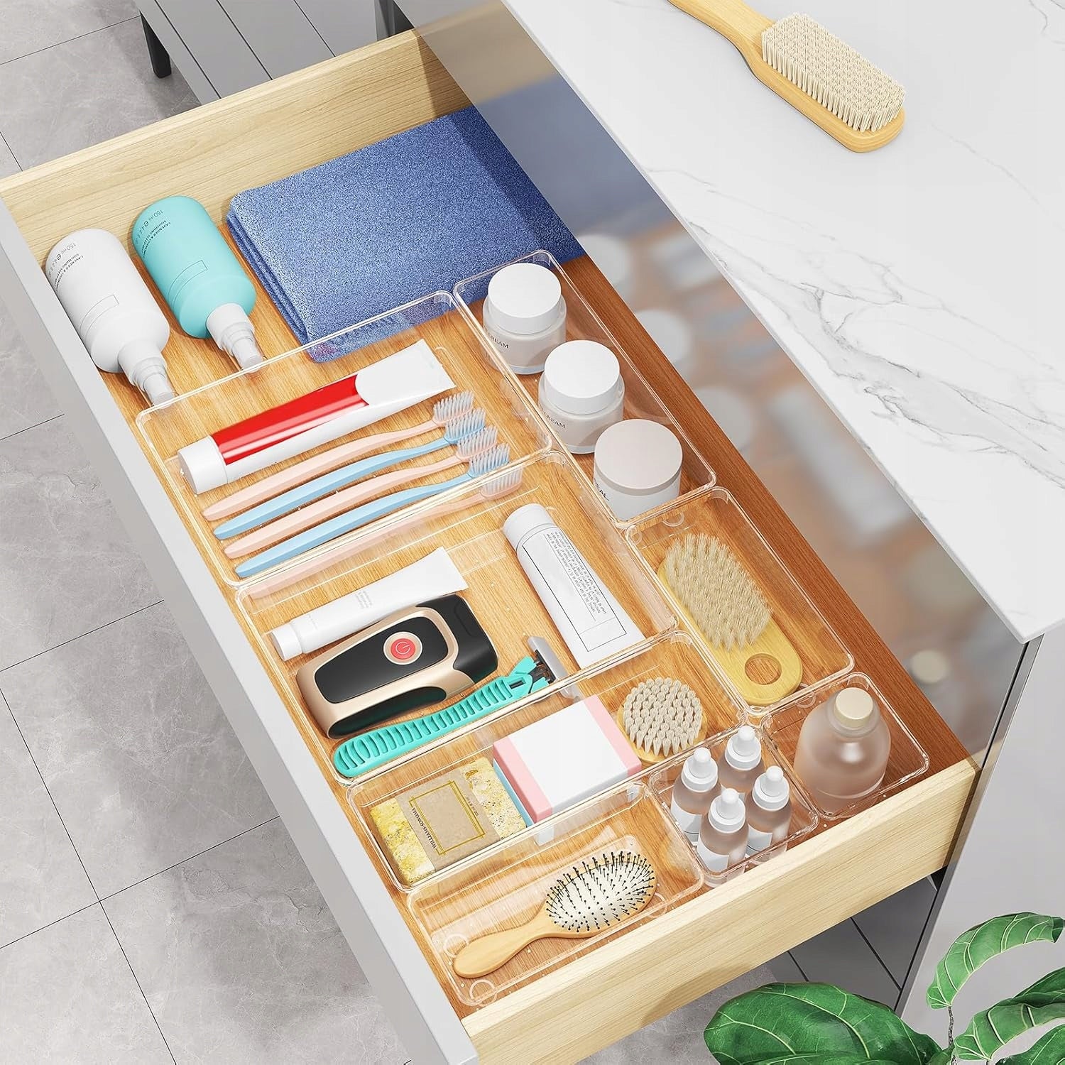 DRAWER ORGANIZER 16 ELEMENTS FOR DRESSING TABLE COSMETICS IN 4 SIZES Brand no brand