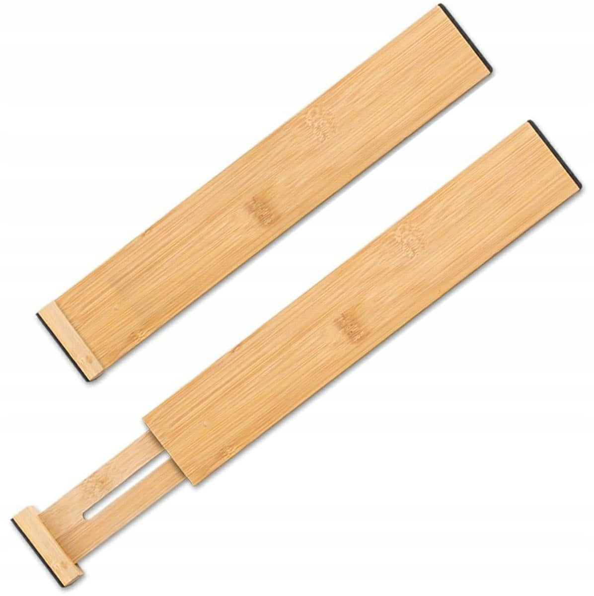 DRAWER ORGANIZER ADJUSTABLE BAMBOO DRAWER SEPARATOR Length 43.3 cm