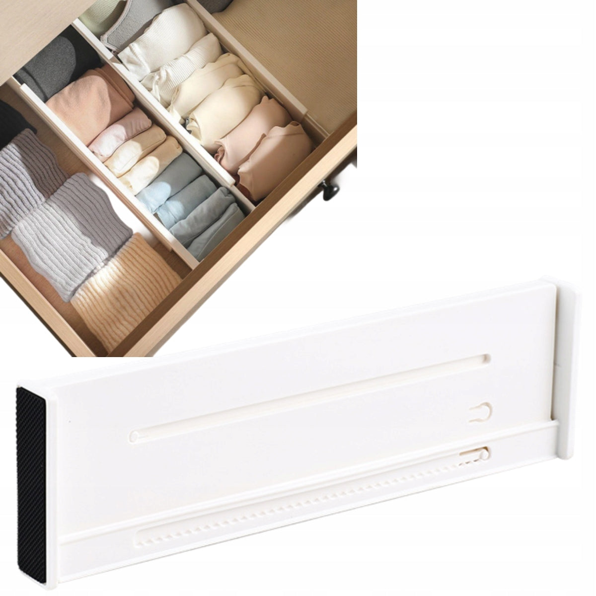 DRAWER ORGANIZER Lova Nest CABINETS COMPARTMENT SEPARATOR ADJUSTABLE v3
