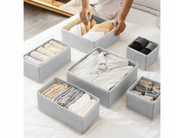 DRAWER ORGANIZER SET OF 6 PIECES FOR UNDERWEAR CLOTHES FOR CLOSET PARTITION Brand no brand