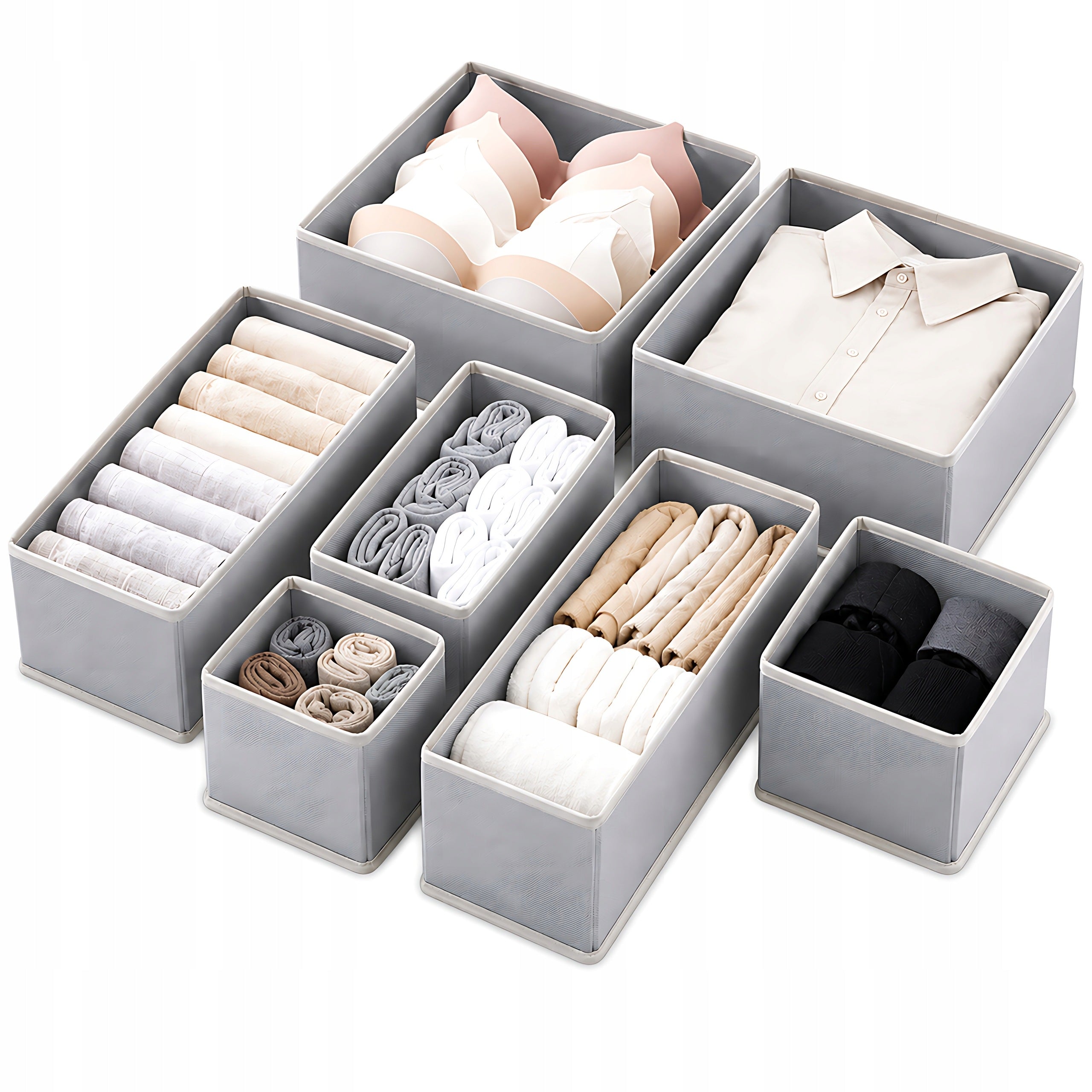 DRAWER ORGANIZER SET OF 6 PIECES FOR UNDERWEAR CLOTHES FOR CLOSET PARTITION