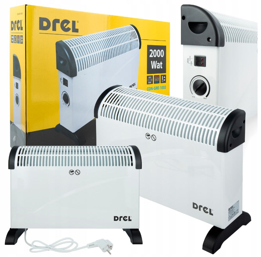 DREL CON-GRE-1002 ELECTRIC CONVECTOR HEATER 2000W