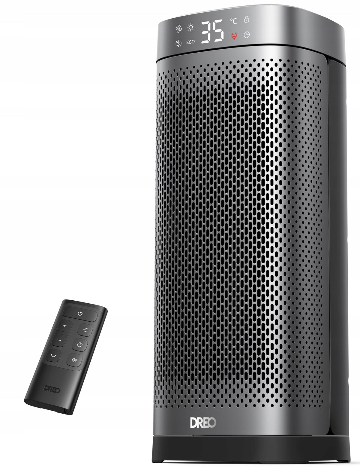 DREO Electric Heater 16 Inch Energy Saving With Thermostat Quiet