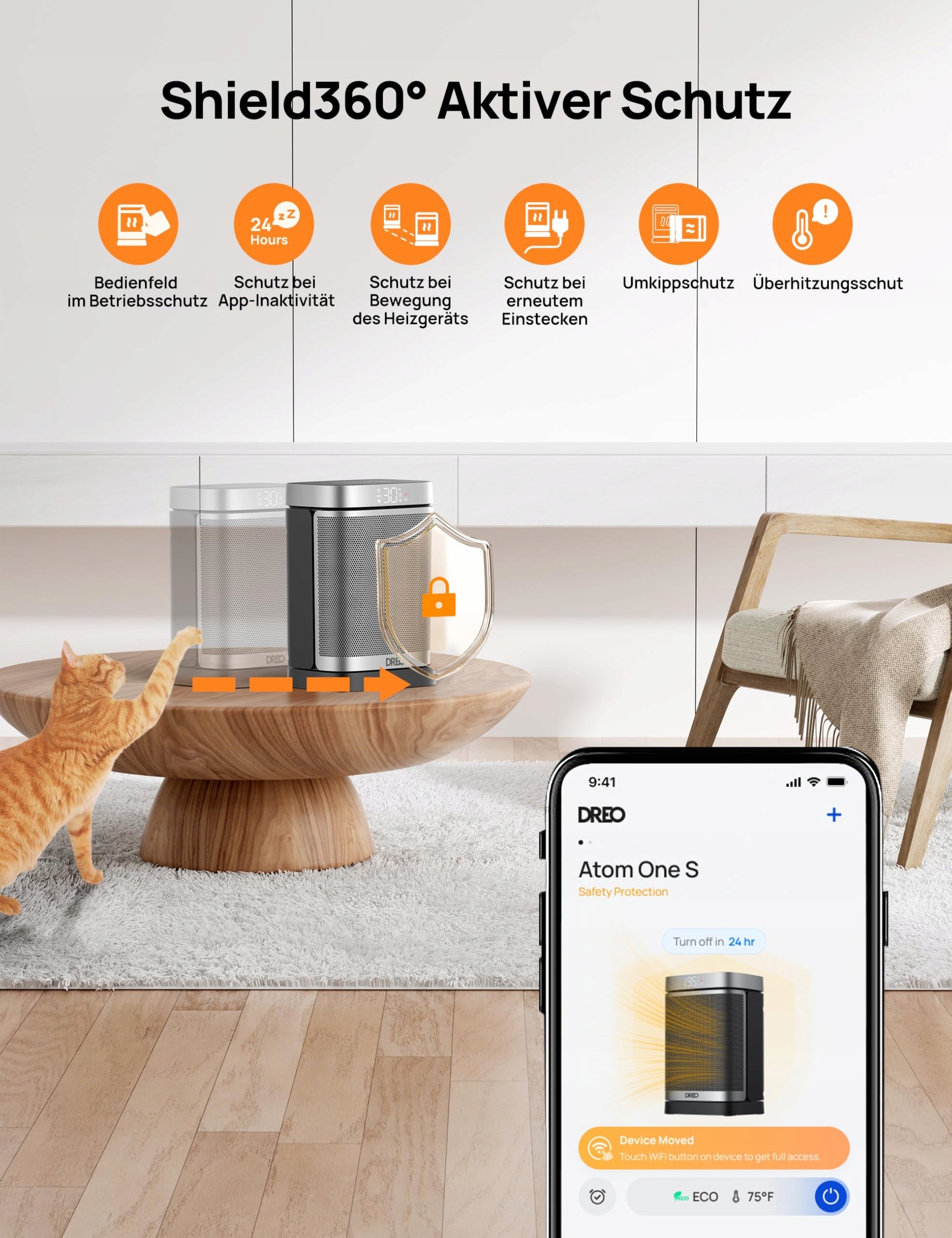DREO Energy Saving Heater 1500W WiFi Alexa Google Version 3 Brand no brand