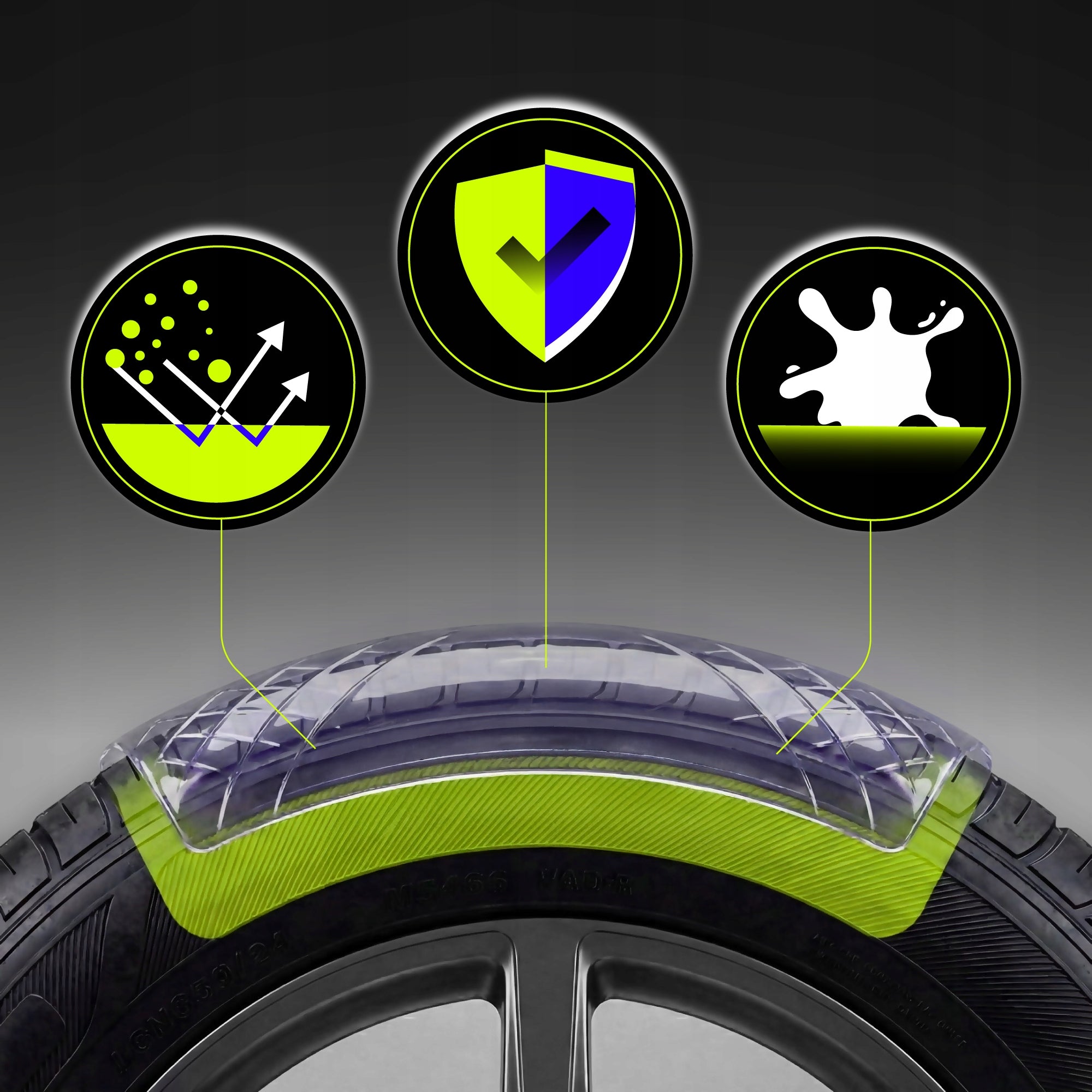 DRESSING FOR TIRES TIRE BLACK FOR REGENERATION POLISHING PROTECTIVE 500ML Manufacturer Frischer Professional