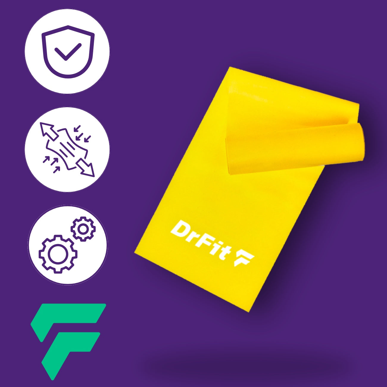 DRFIT TAPE FOR REHABILITATION AND EXERCISE RESISTANCE LATEX RUBBER 3,6 KG Packaging status original