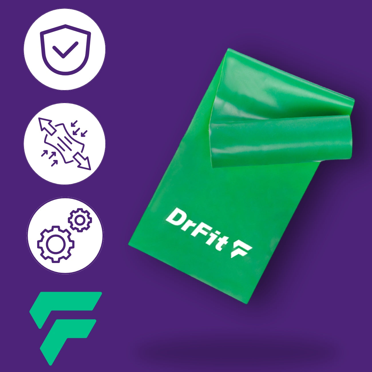 DRFIT TAPE FOR REHABILITATION AND EXERCISE RESISTANCE LATEX RUBBER 5,4 KG Packaging status original