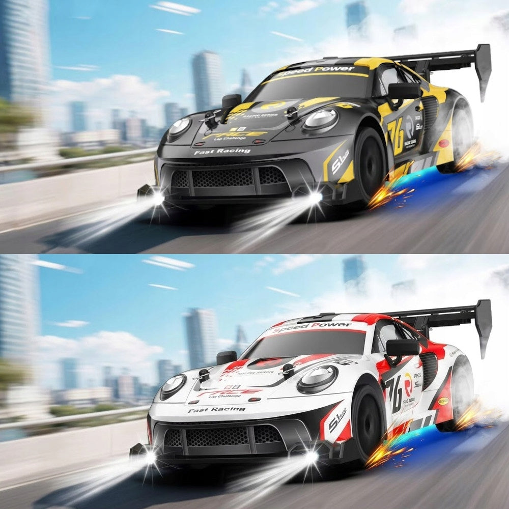 DRIFT CAR REMOTE CONTROLLED RACING CAR AUTO DRIFT PILOT LED 4x4 Kid's age 8+ years