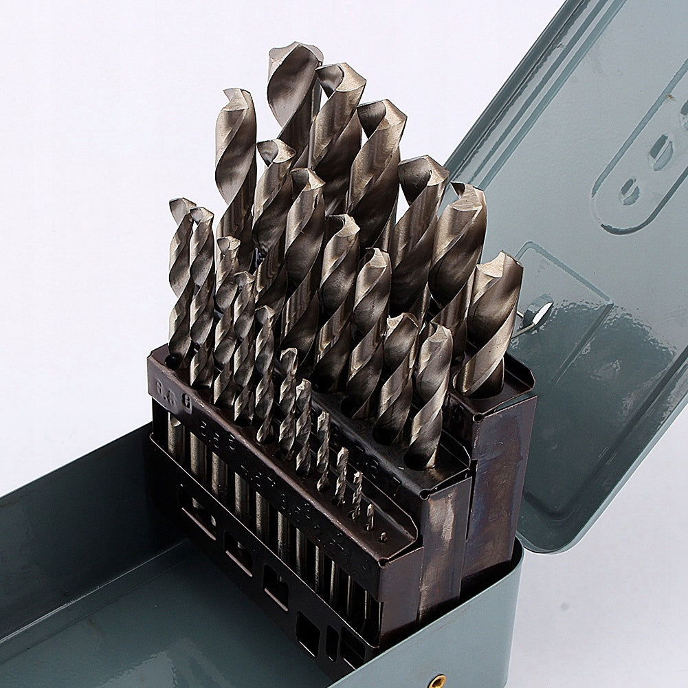 DRILL BIT SET 1-13 MM HSS 25 PCS COBALT Purpose for metal