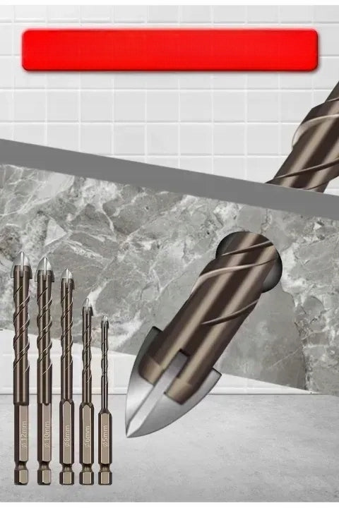 DRILL BIT SET FOR GLASS, TILES, CERAMICS, PORCELAIN STONEWARE 7PCS Brand Rosfix