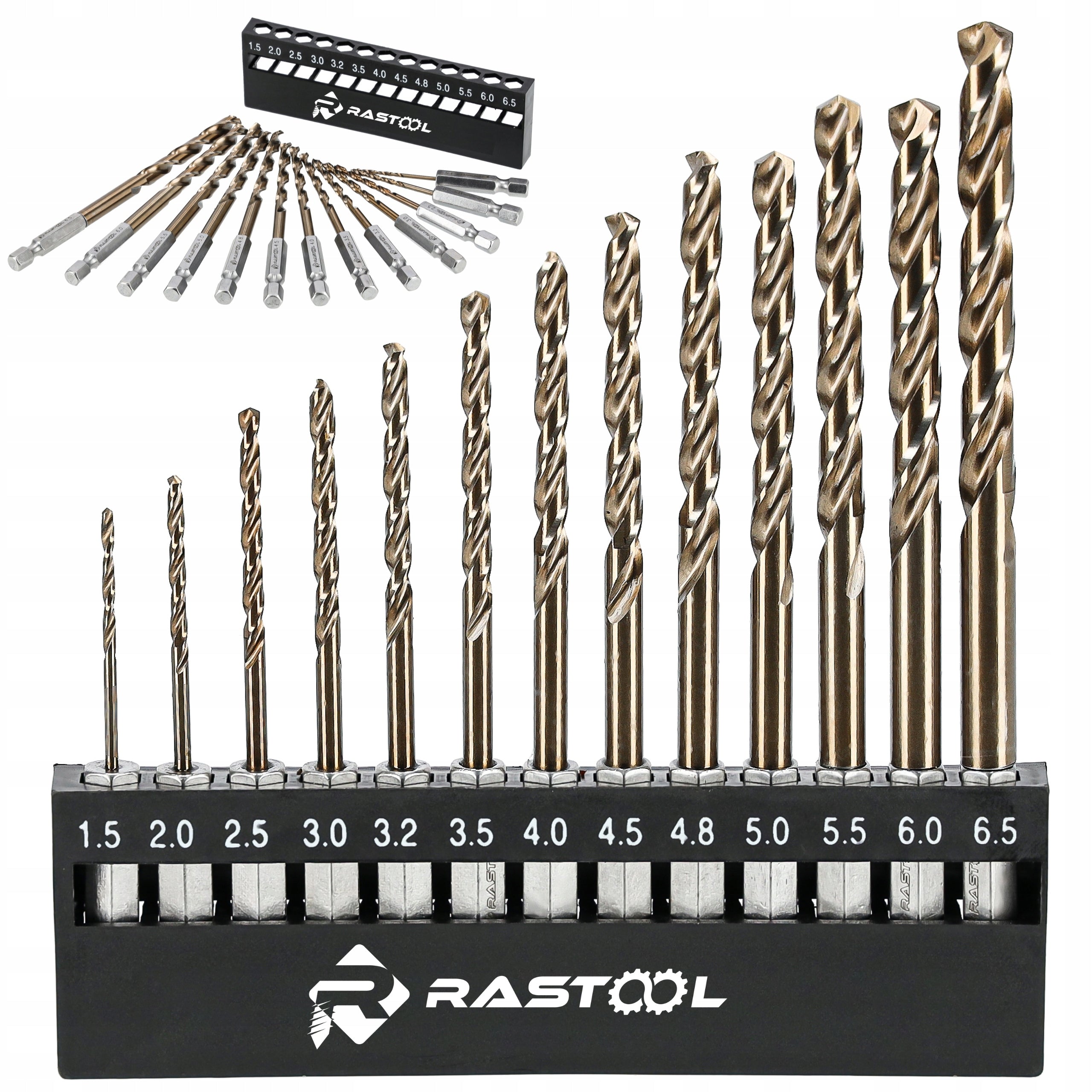 DRILL BIT SET FOR SCREWDRIVER HSS COBALT 5% HEX BIT METAL INOX 13PCS PRO