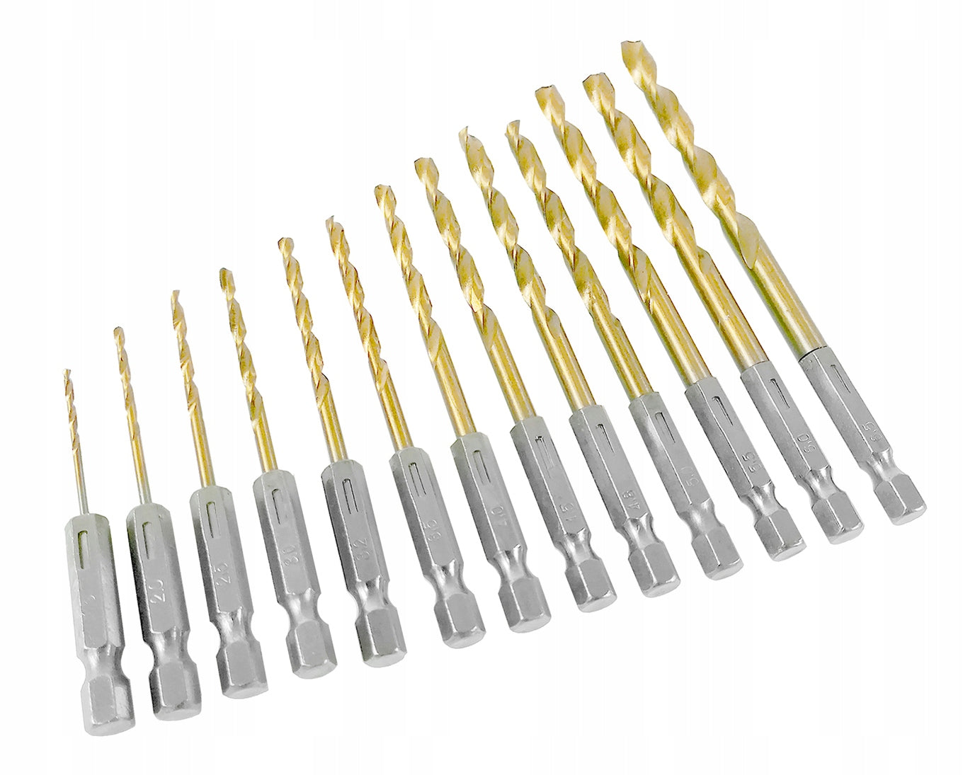 DRILL BITS FOR METAL SET 13 HEX HSS 1,5-6,5 TITANIUM Manufacturer code S10418