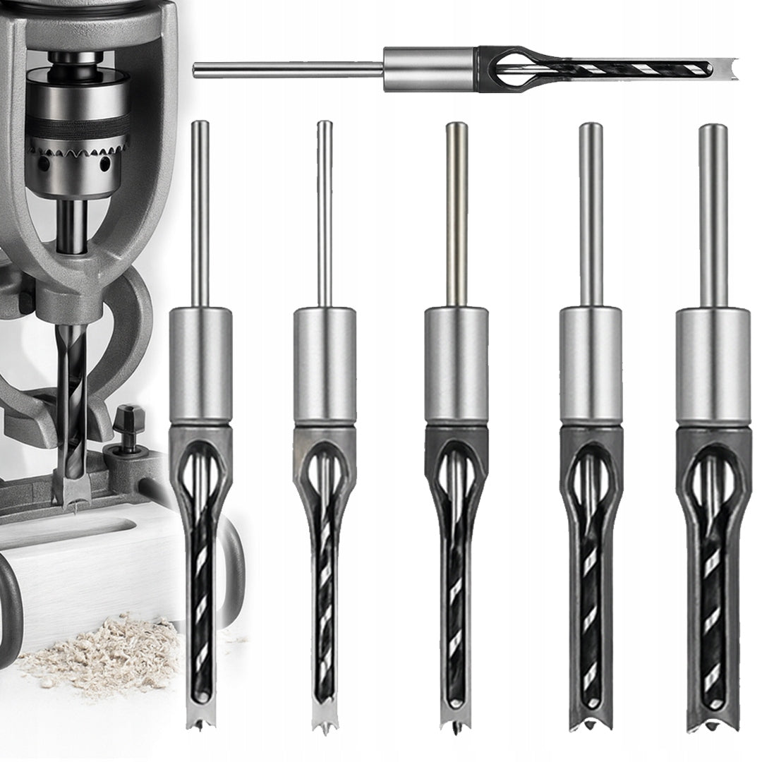 DRILL BITS FOR SQUARE HOLES IN WOOD MDF SPIGOTING SET OF 6