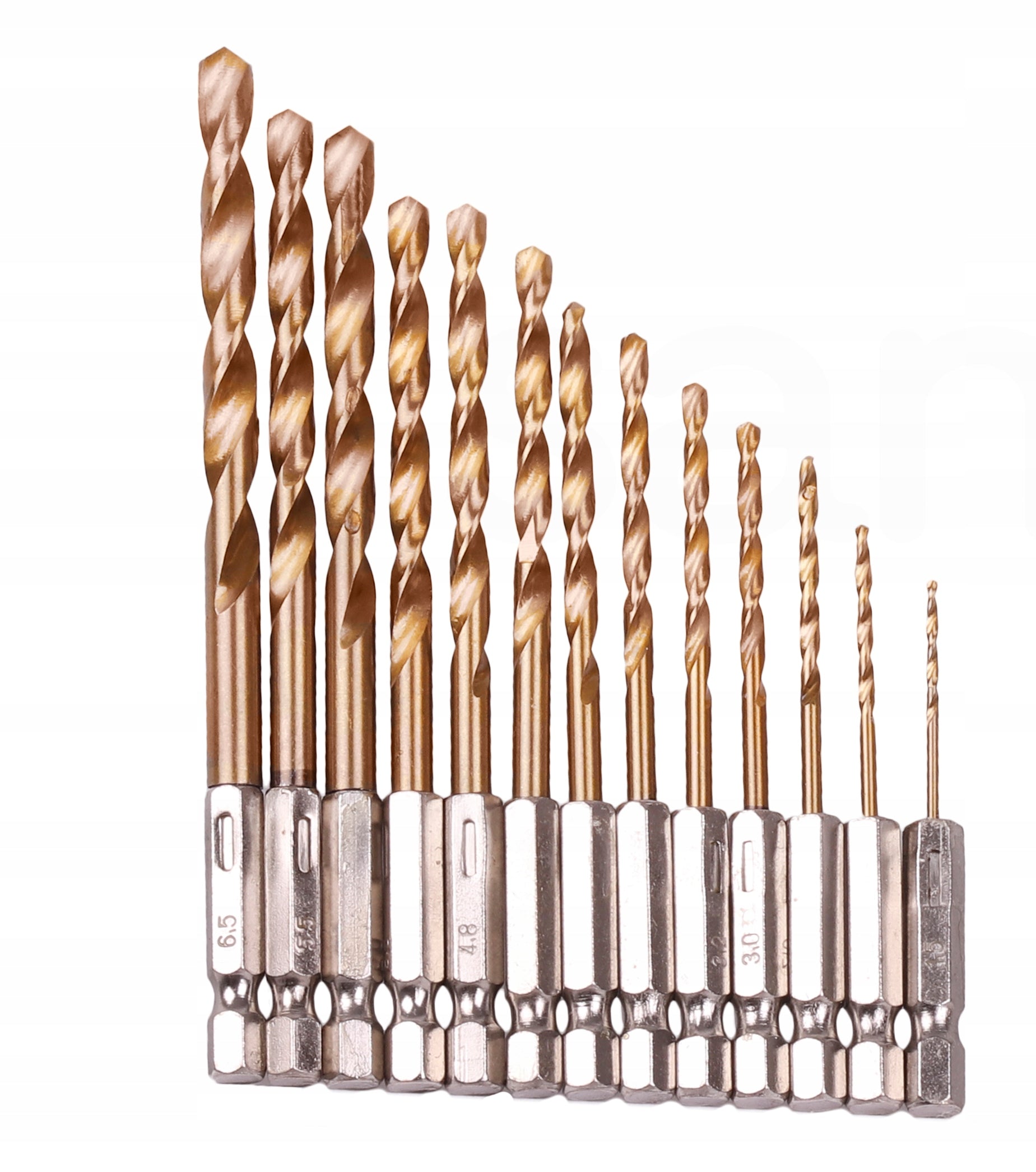 DRILL BITS TITANIUM METAL WOOD SCREWDRIVERS HSS 13pcs
